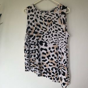 Animal print blouse